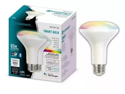 Eco-Smart BR30 65W Smart Bulb Dimmable LED Light Smart Bulb. 2-Pack • $11.99