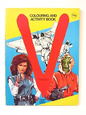 V VISITORS VINTAGE 1980s COLOURING AND ACTIVITY BOOK TV SERIES UNUSED • £34.99