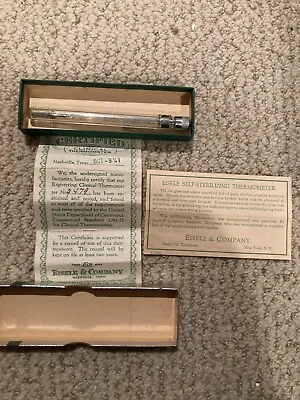 VTG Thermometer ECO Eisele & Co. Certified Fever USA In  Box 1941 • $100