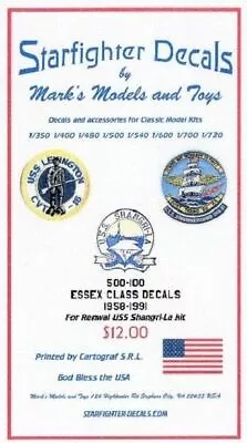 Starfighter Decals 500100 X 1/500 USS Shangri-La Essex Class For Revell/Monogram • $13.50