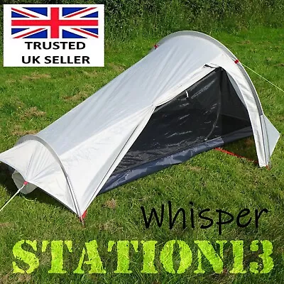 Backpacking Tent - 1 Person Camping Tent - Lightweight Just 1.37kg - WHISPER • £115