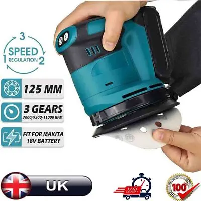 Wood Electric Sander Grinder Polishing W/3-Speed For 18V Makita Battery Grinding • £25.68