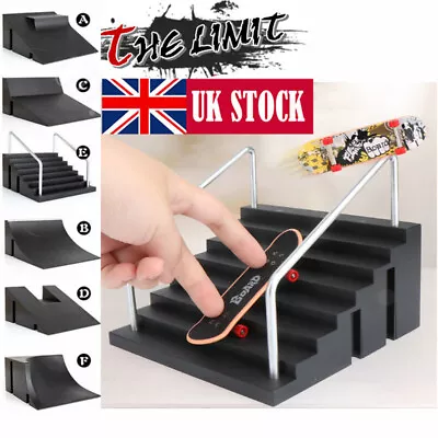 £9.09 • Buy Fingerboard Skate Park Mini Board Finger Ramps Skateboard Toy Gifts UK Store