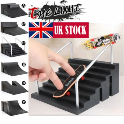 £9.09 • Buy Fingerboard Skate Park Mini Board Finger Ramps Skateboard Toy Gifts UK Store