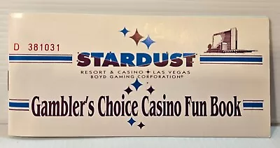 Stardust Casino Las Vegas Coupon Book Fun Book • $7.99
