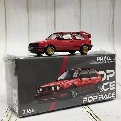 Pop Race 1:64 Model Car VW Golf GTI MK2 Tail Door Able To Open - Red • $22.80