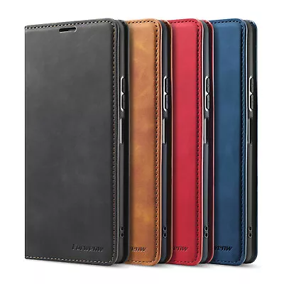 Leather Case For Xiaomi Redmi Note 13 Pro 11s 5G Flip Card Wallet Magnetic Cover • £6.95