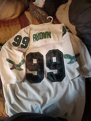 Jerome Brown #99 Philadelphia Eagles Mitchell & Ness 1991 Football Jersey SZ 60 • $69
