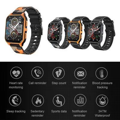 Military Smart Watch Rugged Tactical Fitness Tracker For Men(Answer/Make Calls) • $26.99