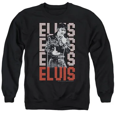 Elvis Presley 1968 Crewneck Sweatshirt Licensed Music King Of Rock Black • $24.49