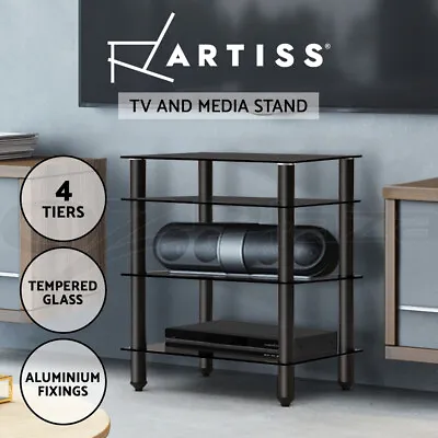 $107.95 • Buy Artiss TV Stand Entertainment Unit HiFi Media CD Shelf Storage Cabinet 4 Tiers