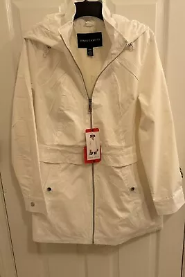 Vince Camuto Women's Rain Hoody Jacket White Size M • $32