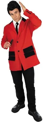 Mens Red Teddy Boy Rock & Roll Showaddywaddy 50s 60s Fancy Dress Costume • £25