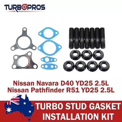 Turbo Installation Stud & Gasket Kit For Nissan Navara D40/Pathfinder R51 YD25 • $66.24