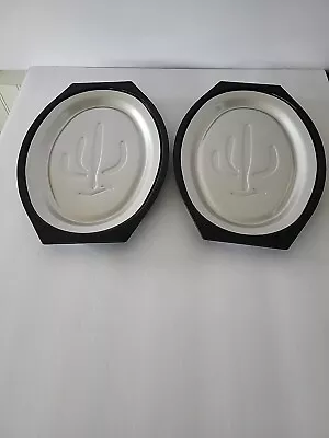NEW Set Of 2 Nordic Ware Sizzler Server Steak Plates Serv A Sizzle HotCold Food  • $18.88