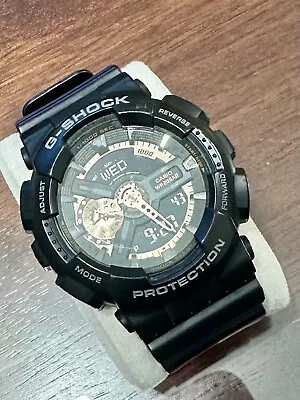 Casio G-Shock GA-110 Men's Wristwatch - Black & Rose Gold • $95