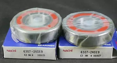 LOT OF 2 Nachi 6307 2NSE9 C3 XM Deep Groove Bearings 35MM ID NEW • $27