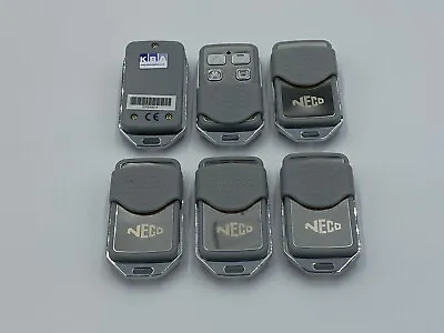 6 X Neco TR4 Remote Control For Roller Shutters / Garage Door  - 433MHz • £68.99