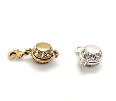 Magnetic Rhinestone Clasps - Gold Or Silver • £1.25