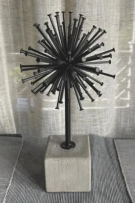 Monroe Lane Industrial Metal & Concrete Radial Sphere Sculpture • $30