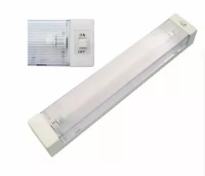 12v Volt 8w Single Tube Fluorescent Tube Strip Interior Light Caravan Boat Cabin • £20.99