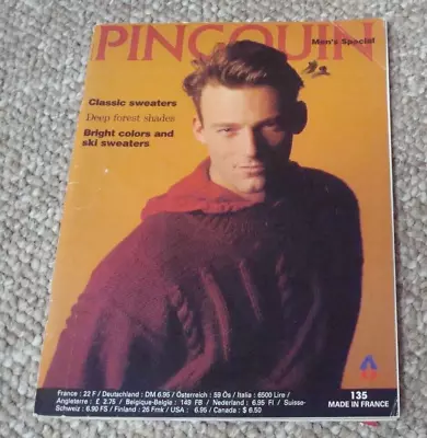 Vintage Pingouin Knitting Pattern Book 135 Men’s Special • $7.99