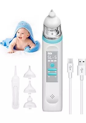 Baby Nasal Aspirator Rechargeable Nose Sucker For Toddlers Nose Unblocker • £29.99