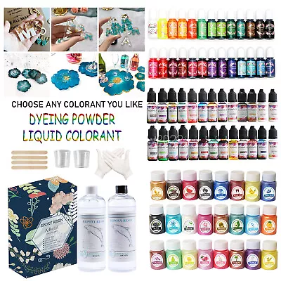 Epoxy Resin/Mica Powder/Liquid Colorant Epoxy Resin Dye Pigment Art DIY Craft AU • $12.33