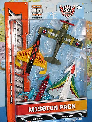 Matchbox Mission Pack Sky Busters Flight Strike Aero Blast Pusher Prop 4 Pack  • $49.99