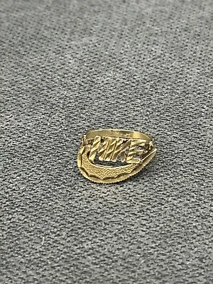 Vintage 1990’s NIKE 10k Yellow Gold Ring RARE • $450