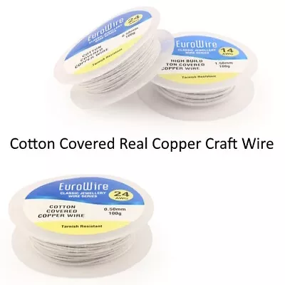 Cotton Covered Copper Wire For Use In Millinery General Craft Bendy Memory Wires • £9.99