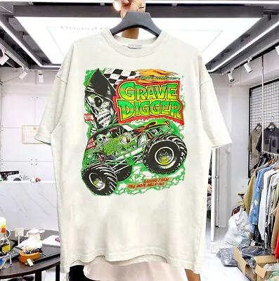 Grave Digger Monster Truck T Shirt Graphic Tee Unisex Short Sleeve NH9583 • $16.99
