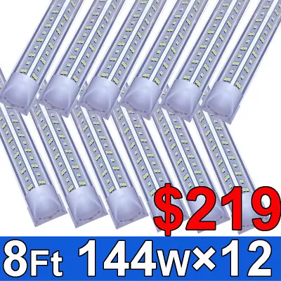 T8 LED Tube Light 8FT Shop Strip Led Light Linkable 8feet LED Shop Light Fixture • $219.91