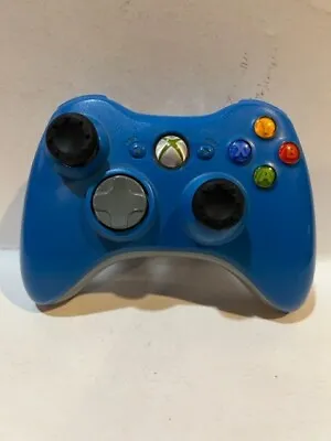 Microsoft Xbox 360 Wireless Controller Blue & Gray Limited Edition Tested OEM • $34.99