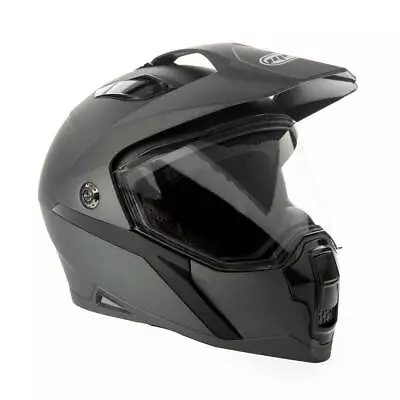 Helmet Dual Sport Off Road Motorcycle Dirt Bike ATV Flip Up Visor Gray (XL) • $70.90