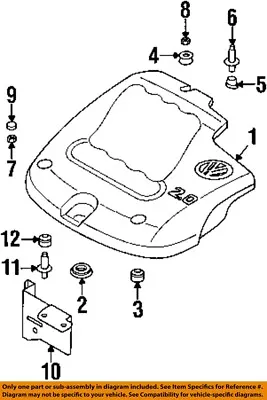 VW VOLKSWAGEN OEM Engine Appearance Cover-Retainer Plate Grommet 038103638K • $6.89