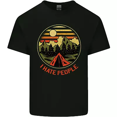 I Hate People Funny Camping Outdoors Trekking Mens Cotton T-Shirt Tee Top • $26.26