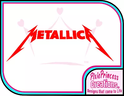 Metallica A Music Metal Band Vinyl Sticker Wall Art Room Home Laptop Car Decal • £3.85