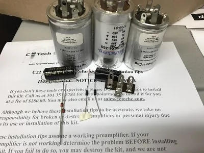 Deluxe Power Supply Capacitor Restoration Kit McIntosh C-22 C22 Preamplifier • $225