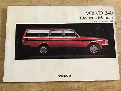 🇸🇪 1992 Volvo 240 All Models Oem Owners Manual * Good Condition • $19.99