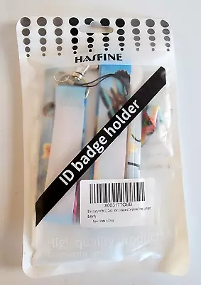 Badge Lanyard With Butterfly ID Badge Holder Multicolor New • $4.49