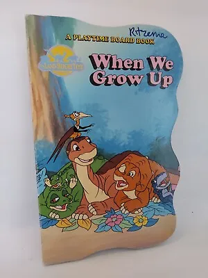 $6.99 • Buy The Land Before Time Board Book When We Grow Up 90s Kids Vintage Universal 
