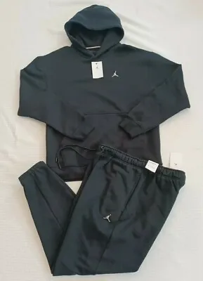 New Men’s Air Jordan Fleece Sweatsuit (hoodie + Pants) Black/white ~ Size 2xl • $179