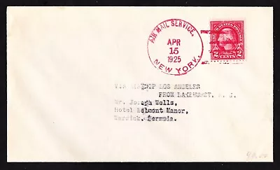 Flown USS Los Angeles ZR-3 Cover New York To Bermuda Apr 15 1925 Airship LZ126 • $19.99