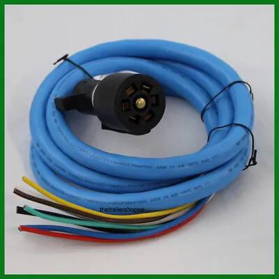 Cold Weather Insulated Trailer Light Plug Wiring Harness 7 Way 10' Cord Trailer • $69.25