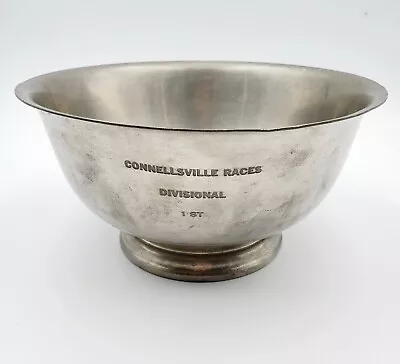 #2 Vintage Connellsville PA Car Races Divisional 1st Place Pewter Trophy Bowl • $35