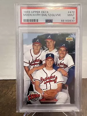 1993 Upper Deck #472 Strike Force Maddux Glavine Smoltz Avery PSA 9 ATL Braves • $87.99