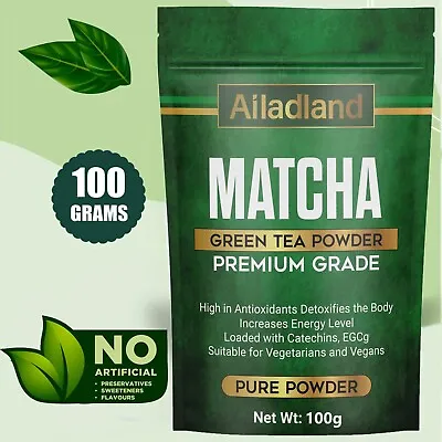 Matcha Green Tea Powder Premium Grade Antioxidant Energy Booster Detox Skin Care • £13.40