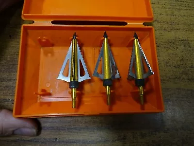  BROADHEADS 3 USED Four BLADE • $29.99