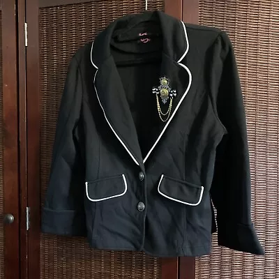 Ladies Black Lightweight Jacket By TG Size 14 (38) • £3.50